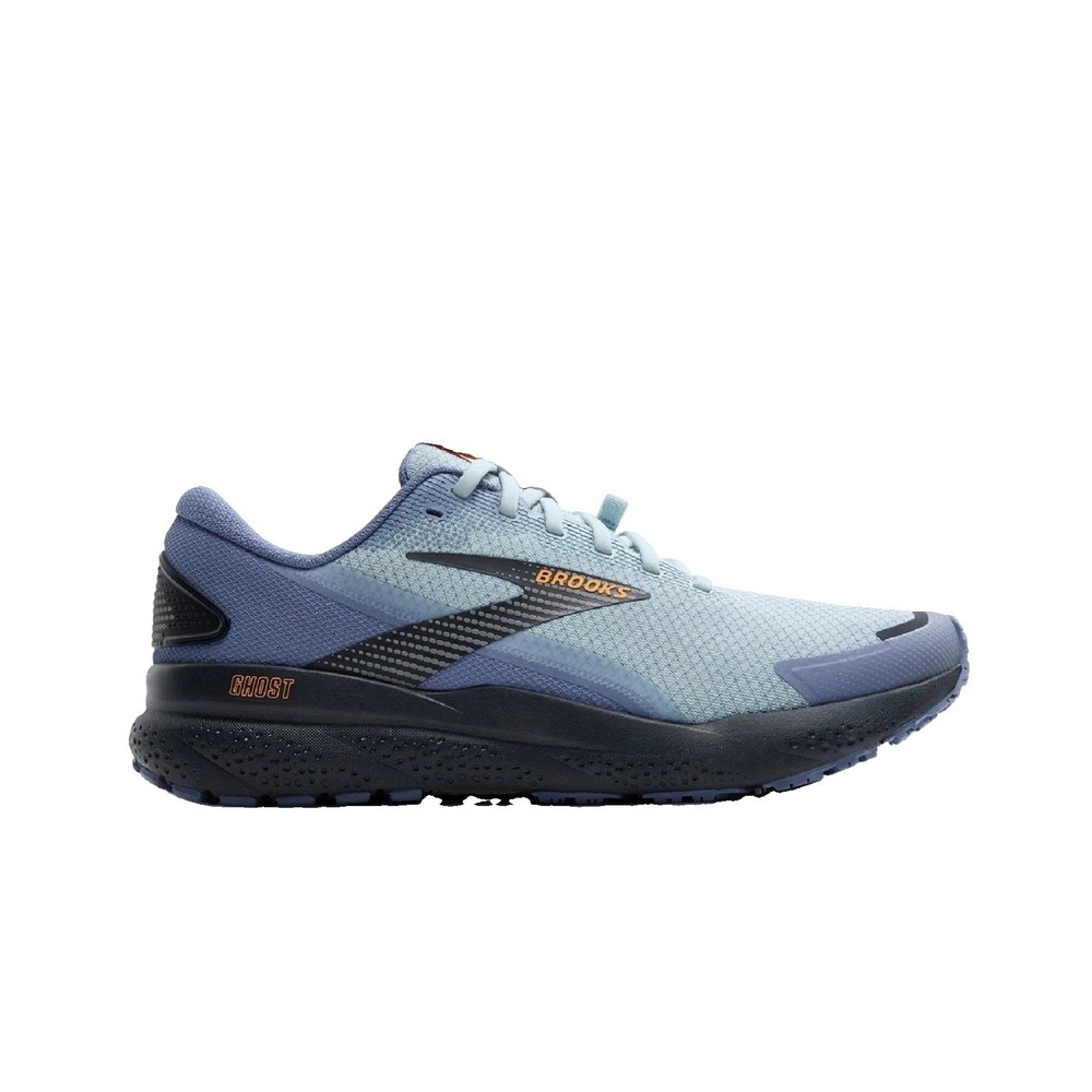 Brooks Ghost 16 Weatherized Mens Running Shoes Blue Black Orange 1104251D445